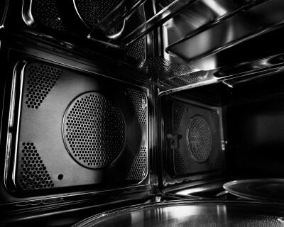 The internal machinery of a microwave