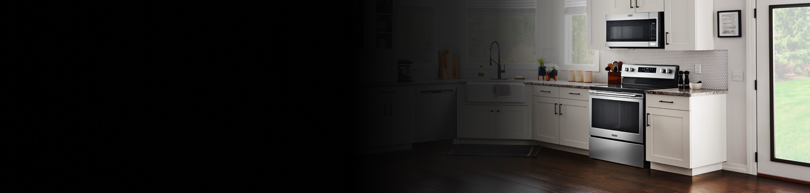 A built-in Maytag® microwave