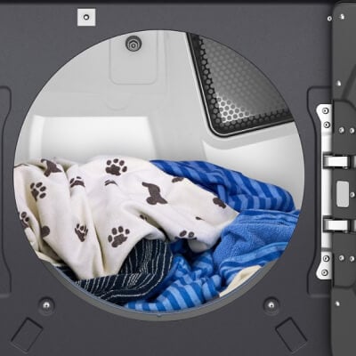Laundry in a dryer
