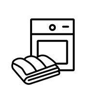 Blanket by washing machine icon