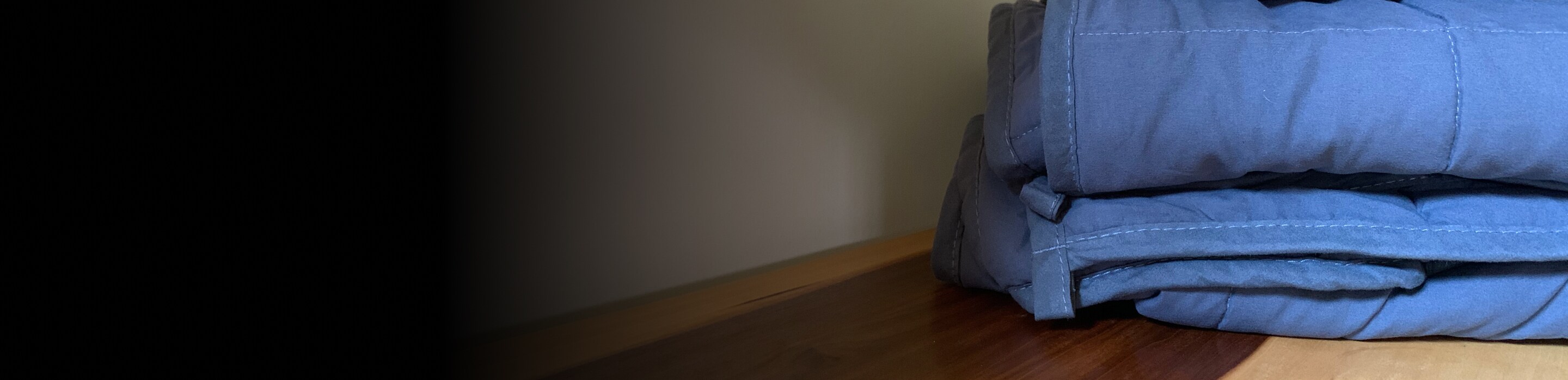 Folded weighted blanket