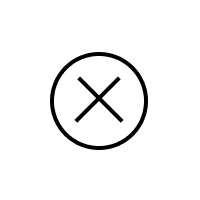 X in a circle