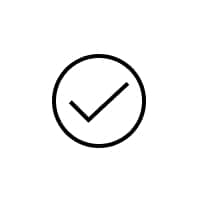Check mark in a circle