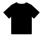 Black t-shirt icon