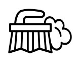 Scrubber brush icon