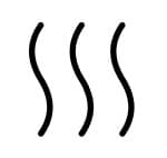 Drying waves icon