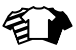 Three shirts icon