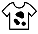 Dirty shirt icon