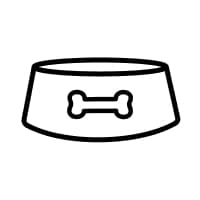 Dog bowl icon