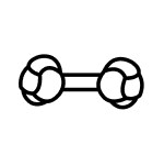 Dog toy icon