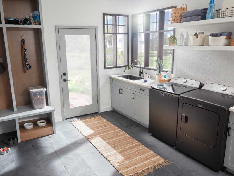 Maytag® washer and dryer in laundry room Maytag® washer and dryer in laundry room