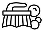 Scrub brush icon