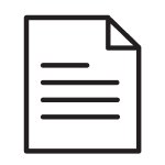 Paper with eared corner icon