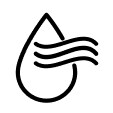 Water drop drying icon