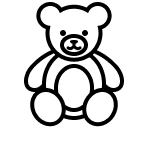 Teddy bear icon