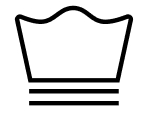 Machine wash: gentle or delicate icon