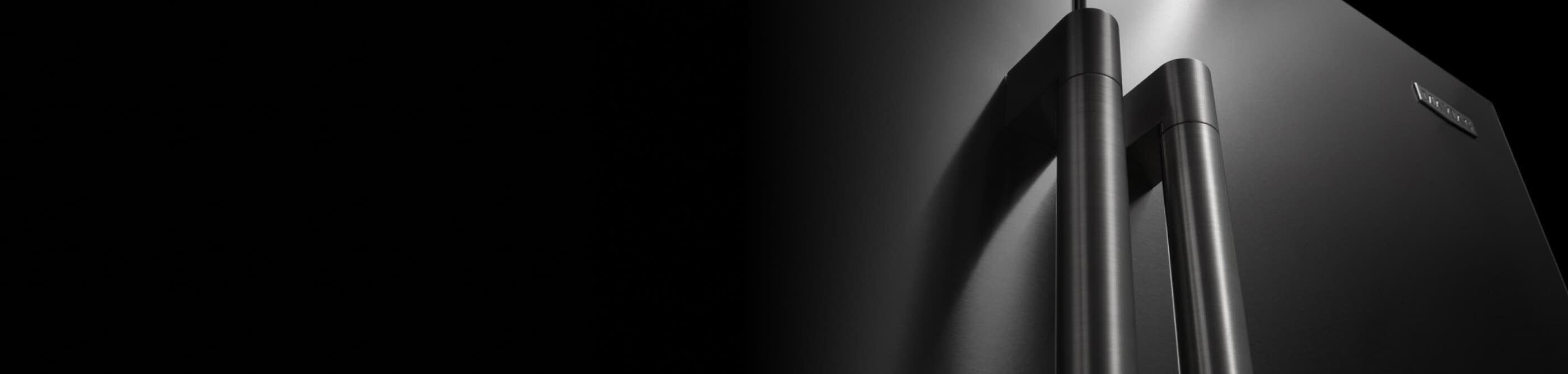 Close-up of Maytag® refrigerator side-by-side refrigerator