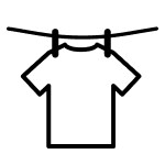 Air dry laundry icon