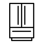 French-door refrigerator icon