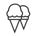 Ice cream cone icon