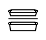 Two baskets icon