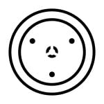 Microwave turntable icon