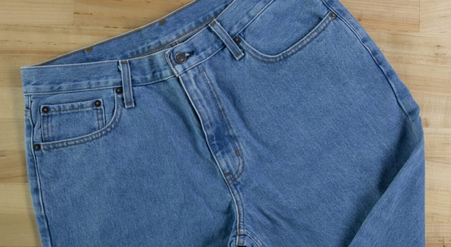 A clean pair of jeans A clean pair of jeans