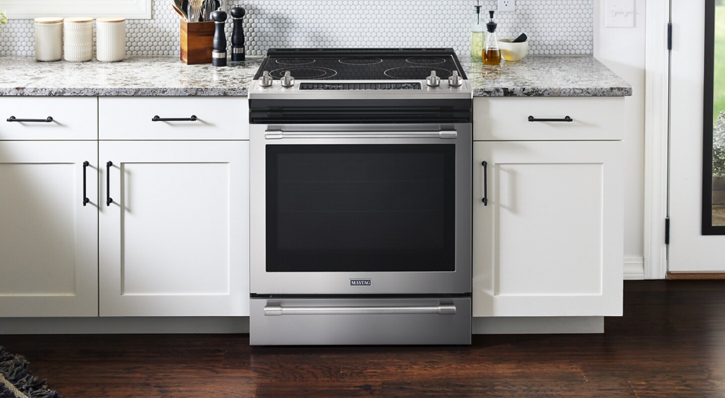 Maytag® electric slide-in range