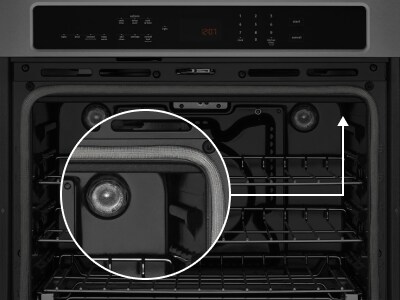 Diagram of an oven interior