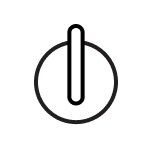 Oven thermostat knob icon