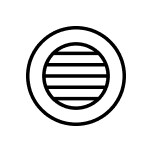 Circular vent icon