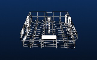 A dishwasher rack icon