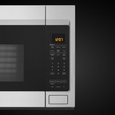 Image of microwave control panel