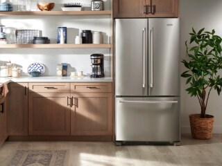 French door refrigerator in a modern kitchen