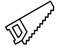Hand saw icon