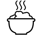 steaming food icon