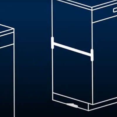 Cabinet depth measurement illustration
