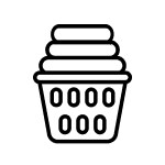 Laundry basket icon