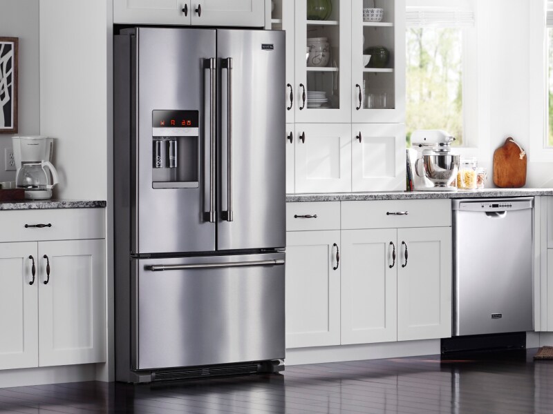 Stainless steel Maytag® French door refrigerator Stainless steel Maytag® French door refrigerator