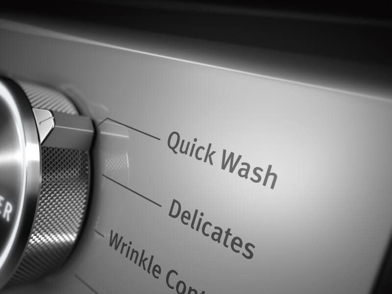 A closeup of the Quick Wash setting on a Maytag® washer A closeup of the Quick Wash setting on a Maytag® washer