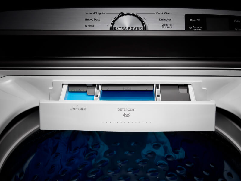 Maytag® washing machine detergent dispenser