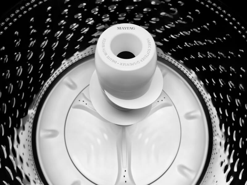 Interior of a Maytag® top load washing machine