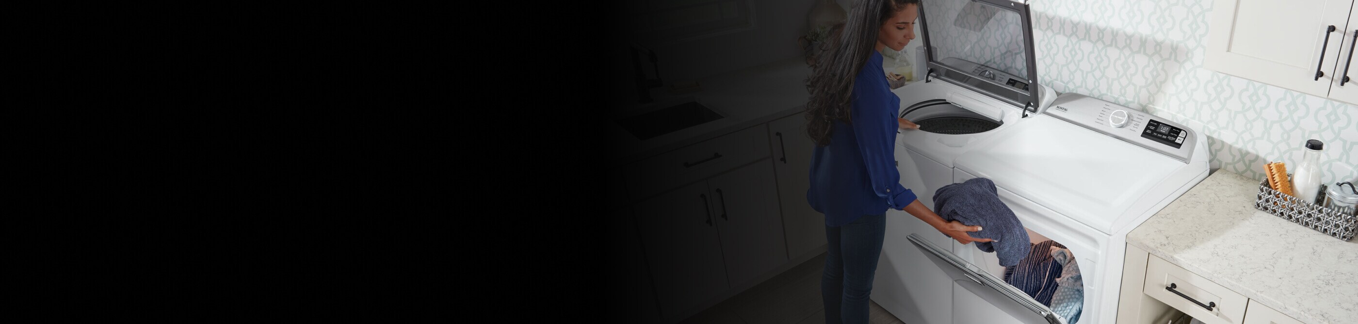 Moving clothes from washer to dryer