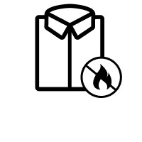 Flame-resistant clothing icon