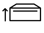 Pedestal with height arrow icon