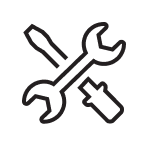 Wrench and screwdriver icon