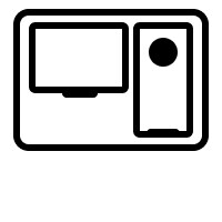 Rinse aid dispenser icon.