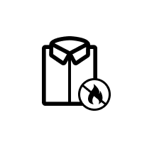 Flame resistant shirt icon