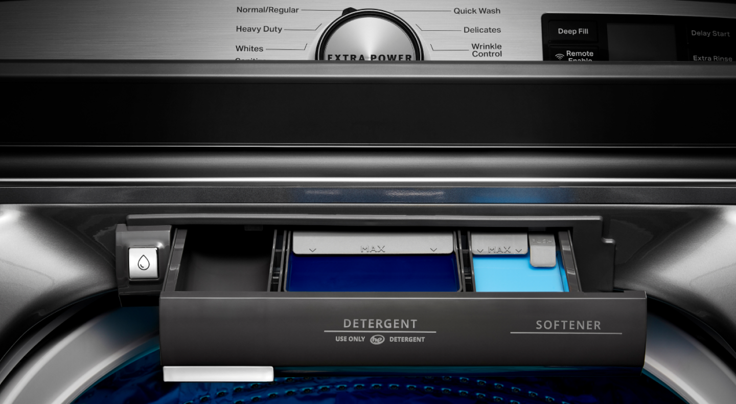 Maytag® washing machine detergent dispenser Maytag® washing machine detergent dispenser