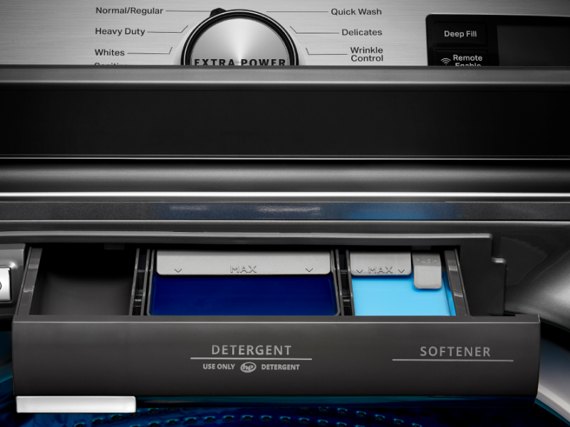 Maytag® washing machine detergent dispenser Maytag® washing machine detergent dispenser